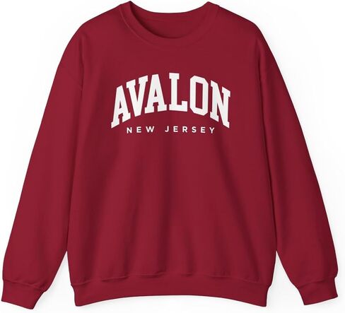 Avalon New Jersey Adult Unisex Crewneck Sweatshirt in Saudi Arabia