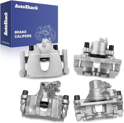 AutoShack Front & Rear Brake Calipers Replacement for 2010-2013 Mazda 3 2010-2013 Mazda 3 Sport 4-PC Set in Saudi Arabia