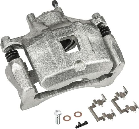 Brake Caliper Assembly Front Left Compatible with 2007-2017 Jeep Compass Jeep Patriot 2011-2014 Chrysler 200 2007-2010 Chrysler Cirrus 2008-2014 Dodge Avenger Disc Brake Caliper 18B5032 in Kuwait