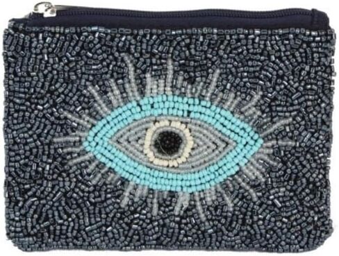 Ladies' Beaded Coin Purse with Evil Eye Themed in Saudi Arabia