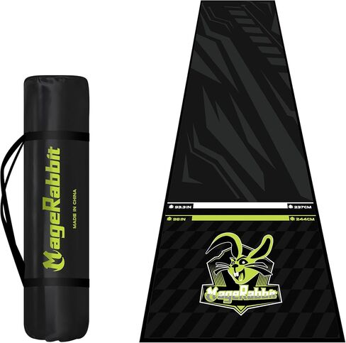 Dart Board Mat, Dart Mat Floor Protector with Dart Throw Line, 65 x 295cm,Professional Dart Mat,for Steel and Soft Dart Games,Dartboard Floor Mat,Dart Carpet,Dart Mat with Throw Line in Kuwait