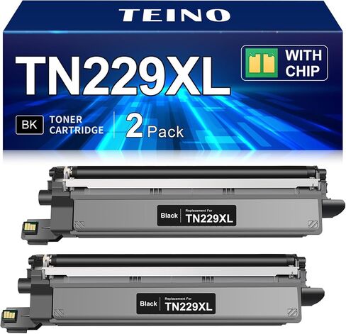 TEINO Compatible TN229XL Black Toner Cartridges Replacement for Brother TN229XL TN229 TN229XLBK TN 229 TN 229XL Toner for MFC-L3720CDW MFC-L3780CDW HL-L3220CDW HL-L3280CDW HL-L3300CDW Printer (2 Pack) in Kuwait