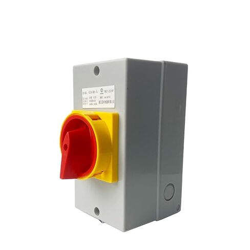 25A 690V Isolator Rotary Cam Switch Rotary Waterproof Cover Box Padlock ON-Off YMD11-25D Replace LW30(25A 4P) in Saudi Arabia