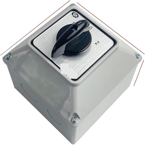 LW26-32 YMW26-32/2M Changeover Cam Rotaris Switch 32A 2 Poles With Waterproof Box IP65 Select Interruptor Silver Contact(102) in Kuwait