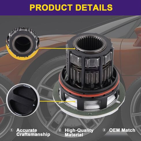 BC3Z-3B396-B Manual Locking Hub Assembly Front 4WD Axle Replacement for F-250 F-350 F-450 F-550 Super Duty 2005 to 2023 Direct Fit OE Replacement 600-220 600200 in Kuwait