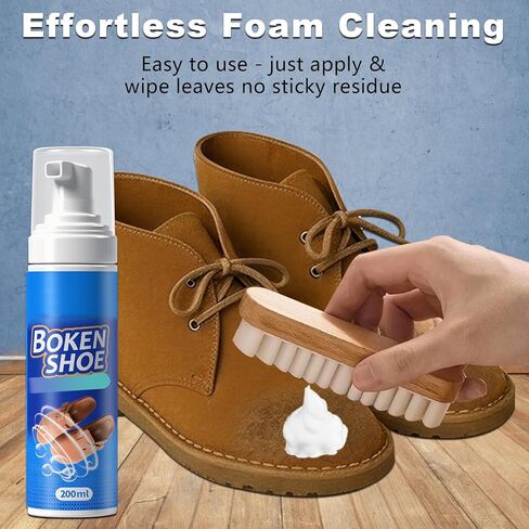 منظف ​​الأحذية من الجلد السويدي من كونال مع قطعتين من ممحاة الجلد السويدي لإزالة البقع والأوساخ، مجموعة تنظيف الأحذية متعددة الأغراض من جلد النوبوك والأحذية طويلة الرقبة والمدرب والجلود in Kuwait