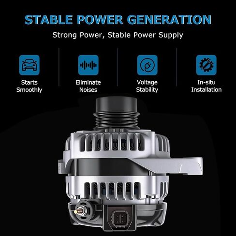New Alternator Replacement fit for Toyota for Camry L4 2.5L 2010-2011 Electrical Alternators Replace 11516 104210-2650 27060-0V060-84 in Saudi Arabia