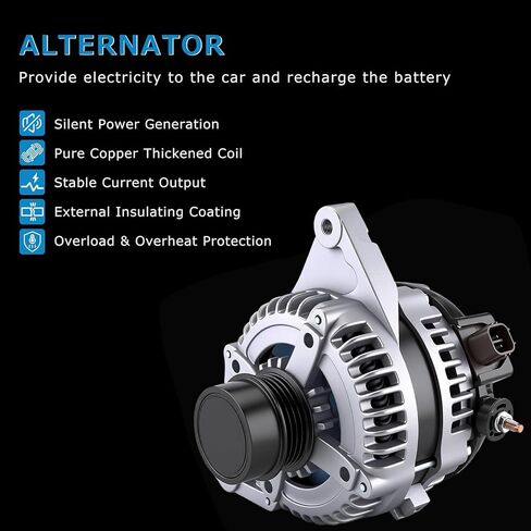 New Alternator Replacement fit for Toyota for Camry L4 2.5L 2010-2011 Electrical Alternators Replace 11516 104210-2650 27060-0V060-84 in Saudi Arabia