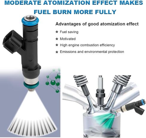 JDMON Fuel Injectors Compatible with Ford E-150/E-250/E-350/E-450, Expedition, F-150/F-250/F-350 2003-2010 Replacement for 0280158138 62402 7C3Z9F593A in Saudi Arabia