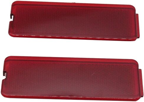 4 pcs/set SHLPDFM Red Front or Rear Interior Door Reflectors Light Cover Lens F81Z2523820AA Fits for Ford F250 F350 F450 F550 Super Duty 1999 to 2007 Ford Excursion 2000 to 2005 in Saudi Arabia