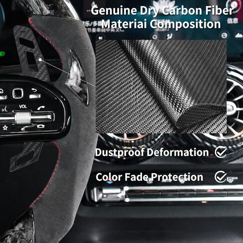 Magnetic Steering Wheel Paddle Shifter for Mercedes-Benz A45 S63 CLS63 W205 2015-2020, Carbon Fiber Paddle Extension Interior Decoration Accessories in Saudi Arabia