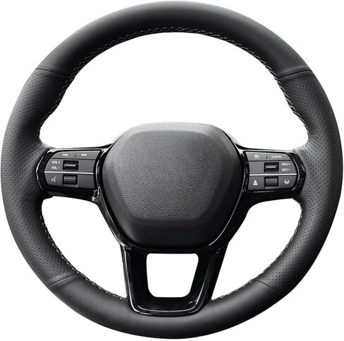 غطاء عجلة قيادة من الجلد مُخيط حسب الطلب لسيارة Honda Civic 11th 2022-2026، Accord 11 Gen 2023-2025، CRV CR-V HRV HR-V 2023-2026، Passport 2026، لملحقات Acura Integra 2023-2026 in Kuwait