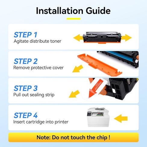 Quomo 215A Toner Cartridges Set with Chip Replacement for HP 215A W2310A W2311A W2312A W2313A Compatible with HP Color LaserJet Pro MFP M182nw M183fw M183fdw M155dw M155nw Series Printer (4 Pack) in Kuwait