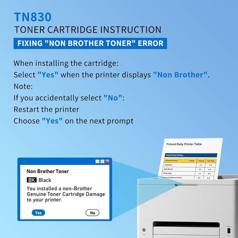 LinkDocs TN830XL Toner Cartridge High Yield Replacements for Brother TN830XL TN-830XL TN830 Toner Cartridge used with Printer HL-L2460DW HL-L2480DW HL-L2400D HL-L2405W MFC-L2820DW DCP-L2640DW, 4 Black in Saudi Arabia