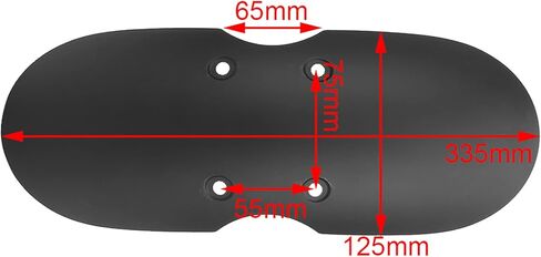 Motorcycle Mudguard Protector, ABS Front Mudguard Fit for T100 2001-2016 (Matte Black) in Saudi Arabia
