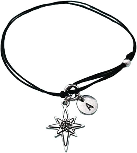 Christmas star cord bracelet, Christmas star charm bracelet, adjustable bracelet, charm bracelet, personalized bracelet, initial, monogram in Saudi Arabia