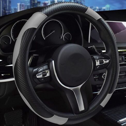 Steering Wheel Cover for Ford Bronco Sport 2020 2021 2022 2023 2024 2025, Car Steering Wheel Cover Leather Durable Anti-Slip Breathable Car Accessories, Pink in Saudi Arabia