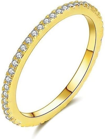 Moissanite Ring Wedding Bands for Women, S925 Sterling Silver Eternity Rings Stackable Engagement Ring, Moissanite Jewelry - Birthday Mother’s Day Anniversary Christmas Gifts in Saudi Arabia