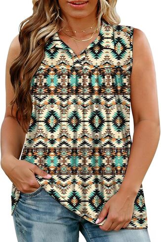 ROSRISS Plus-Size-Tank-Tops for Women Summer Collared V Neck Tunics Trendy Sleeveless Polo Shirts Dressy Casual Work Blouses in Saudi Arabia