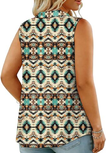 ROSRISS Plus-Size-Tank-Tops for Women Summer Collared V Neck Tunics Trendy Sleeveless Polo Shirts Dressy Casual Work Blouses in Saudi Arabia