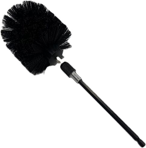 Diamond Shine 5-Piece Firm Bristle Drill Brush Set, Black Nylon Brushes with Hex Shank, 2-5 Inch Diameter Heads, Power Scrubber for Tile, Grout, Tubs with Extension Rod in Kuwait