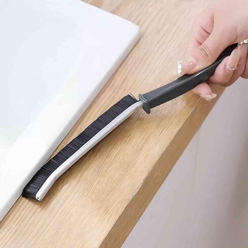 [3 Pack] Crevice Cleaning Brush, Multifunctional Hard Bristle Crevice Cleaning Brush, Bathroom Gap Brush, Home, Kitchen, Bathroom, Window, Vehicle, Faucets, Toilet, Black in Saudi Arabia