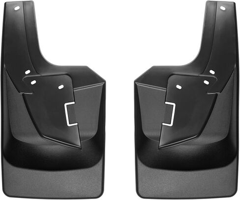 WeatherTech Custom No Drill Splash Guard MudFlaps لـ RAM Ram 2500/3500، Ram Truck 2500/3500، Ram 2500/3500 - زوج خلفي (120109)، أسود in Saudi Arabia