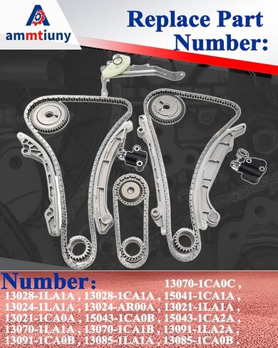 Timing Chain Kit 13028-1LA1A 13028-1CA1A fits for Titan 2010-2023,for Titan XD 2016-2023,for i-nfiniti QX80 Q70 M56 QX56 2009-2022,for Pathfinder-Auto 2010-2012,for NV2500 NV3500 2012-2021 in Saudi Arabia