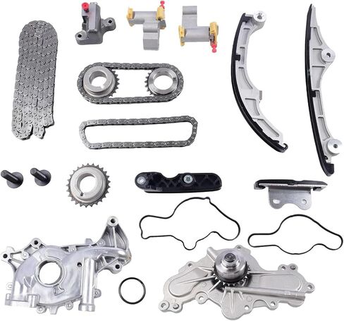AW6023 Timing Chain Kit with Water Pump Oil Pump for Ford Edge Taurus Lincoln MKZ 2007-2010 3.5L 3.7L V6 Direct Replacement in Saudi Arabia
