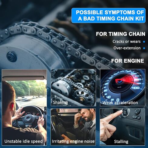 AW6023 Timing Chain Kit with Water Pump Oil Pump for Ford Edge Taurus Lincoln MKZ 2007-2010 3.5L 3.7L V6 Direct Replacement in Saudi Arabia