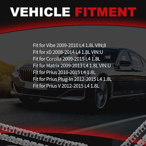 مجموعة أدوات سلسلة التوقيت VVT مسننات 1.8L مناسبة لـ Corolla 2009-2015 لـ Matrix-Auto 2009-2013 لـ xD Vibe Prius 08-15 قطع غيار وقت محرك السيارة in Saudi Arabia