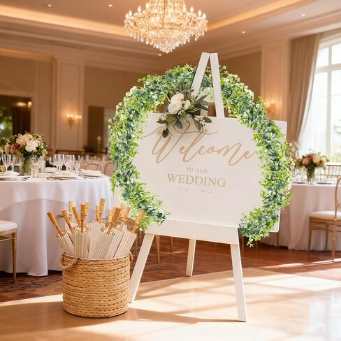 6 قطع من إكليل الخضرة الاصطناعية، 5.8 قدم من إكليل الخضرة الصناعية إجمالي 35 قدم نباتات معلقة من الكرمة الاصطناعية لحفلات الزفاف، والحفلات، وديكور الغرفة، وغرفة النوم، وديكور الطاولة، والقوس in Kuwait