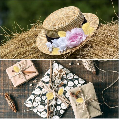 300 Pcs Artificial Silk Leaves Golden, Fake Flower Leaf with Stem Faux Wire Single Leaves Gold Floral Accents Silk Leaf Artificial Leafs for DIY Crafts Wedding Garland Floral Arrangements in Kuwait