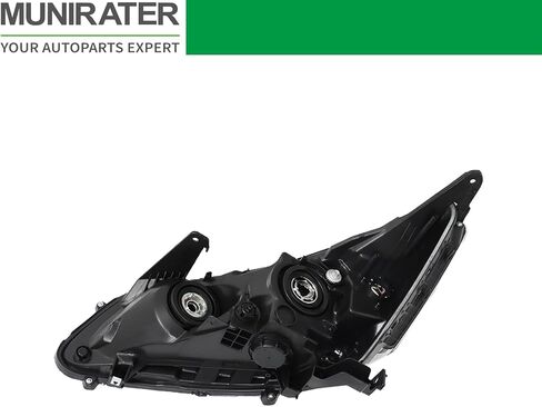 munirater Black Housing Projector Headlight Assembly Passenger Side Replacement for Accord 2013-2015 4-Door Sedan Halogen Headlight Headlamp in Saudi Arabia