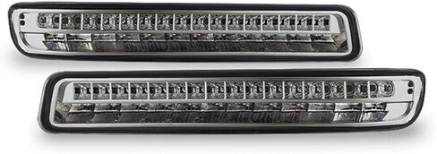AKKON - For 99-06 GMC Sierra 1500 2500HD 3500 C3 Yukon XL Chrome LED Tube Projector Headlights + LED Bumper Lamp Pair in Saudi Arabia