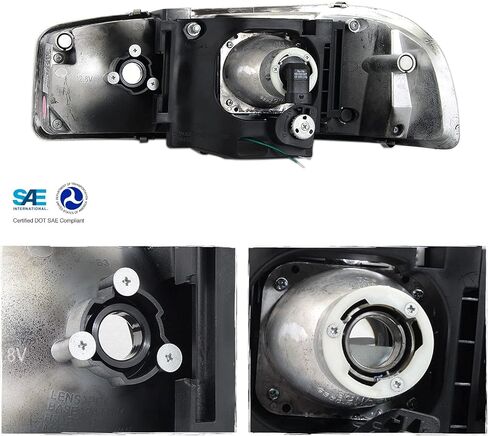 AKKON - For 99-06 GMC Sierra 1500 2500HD 3500 C3 Yukon XL Chrome LED Tube Projector Headlights + LED Bumper Lamp Pair in Saudi Arabia