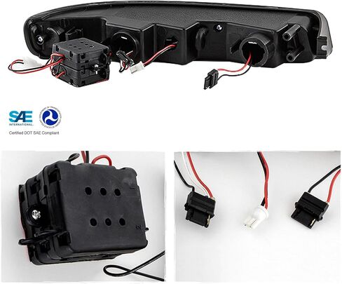 AKKON - For 99-06 GMC Sierra 1500 2500HD 3500 C3 Yukon XL Chrome LED Tube Projector Headlights + LED Bumper Lamp Pair in Saudi Arabia