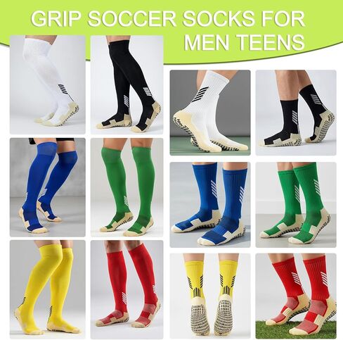 12packs High Comfort Snti-slip Grip Soccer Socks for Men and Women in Kuwait