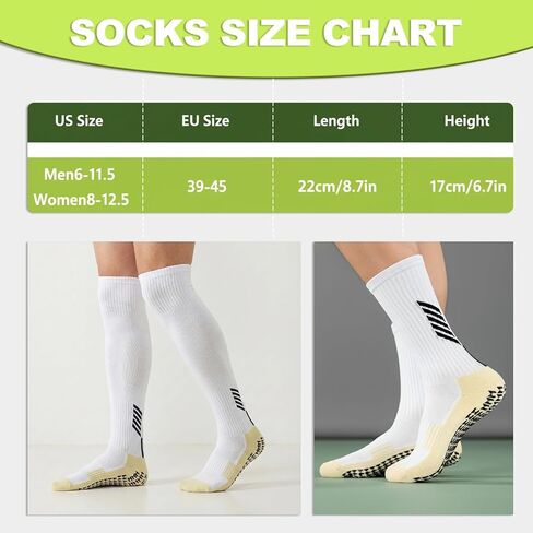 12packs High Comfort Snti-slip Grip Soccer Socks for Men and Women in Kuwait