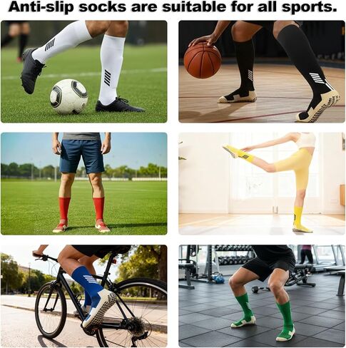 12packs High Comfort Snti-slip Grip Soccer Socks for Men and Women in Kuwait