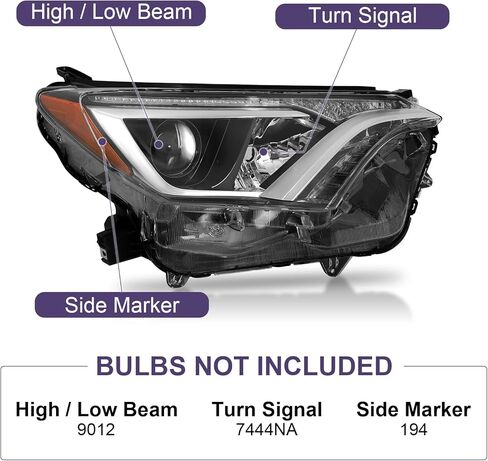 Headlights Assembly Fit For 2016-2018 Toyota Rav4 2016 2017 2018 16 17 18 Toyota Rav4 in Kuwait