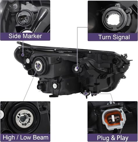 Headlights Assembly Fit For 2016-2018 Toyota Rav4 2016 2017 2018 16 17 18 Toyota Rav4 in Kuwait