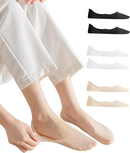 Murimia Womens No Show Socks Low Cut Ultra Thin Footies Non Slip Liner Invisible Ice Silk Sock for Flats Loafers in Saudi Arabia