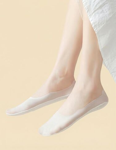 Murimia Womens No Show Socks Low Cut Ultra Thin Footies Non Slip Liner Invisible Ice Silk Sock for Flats Loafers in Saudi Arabia