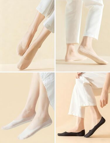 Murimia Womens No Show Socks Low Cut Ultra Thin Footies Non Slip Liner Invisible Ice Silk Sock for Flats Loafers in Saudi Arabia