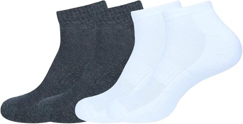 Cotton Blend Athletic Ankle Socks, Low-Cut Cushioned Running Training Socks for Women 4 Pair in Saudi Arabia