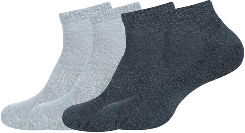 Cotton Blend Athletic Ankle Socks, Low-Cut Cushioned Running Training Socks for Women 4 Pair in Saudi Arabia