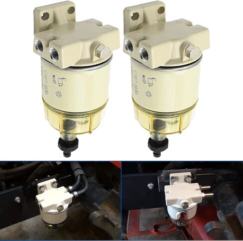 2 Pcs 18-7947 R12T Fuel Filter Water Separator Kit, Replacement for Racor S3240 120AT NPT 1/4-19, Replacement for 3/8 Inch NPT Outboard Motor, Replaces 99105-20006, 9-37812 in Saudi Arabia