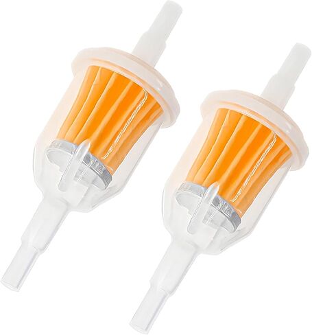 2 PCS Gas Inline Fuel Filters, 1/4" 5/16" Small Engine Motorcycle Gas Filter with Magnet, Inline Fuel Filters Replacement for AM116304 120-436 25 050 22-S Gy20709 21541500 in Kuwait