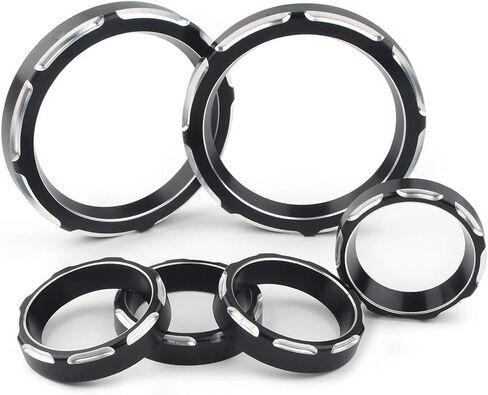 Bacar دراجة نارية عداد السرعة لوحة أداة قياس الحافة غطاء حلقة الألومنيوم ل Harley Touring FLHT FLHX Electra Glide Street Glide Trike نماذج 1996-2013 in Kuwait